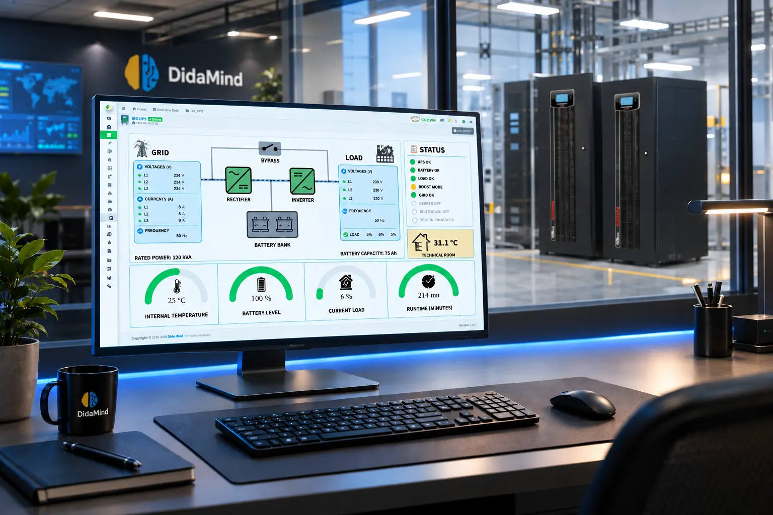 Industrial UPS and Power Continuity Supervision EnergySave